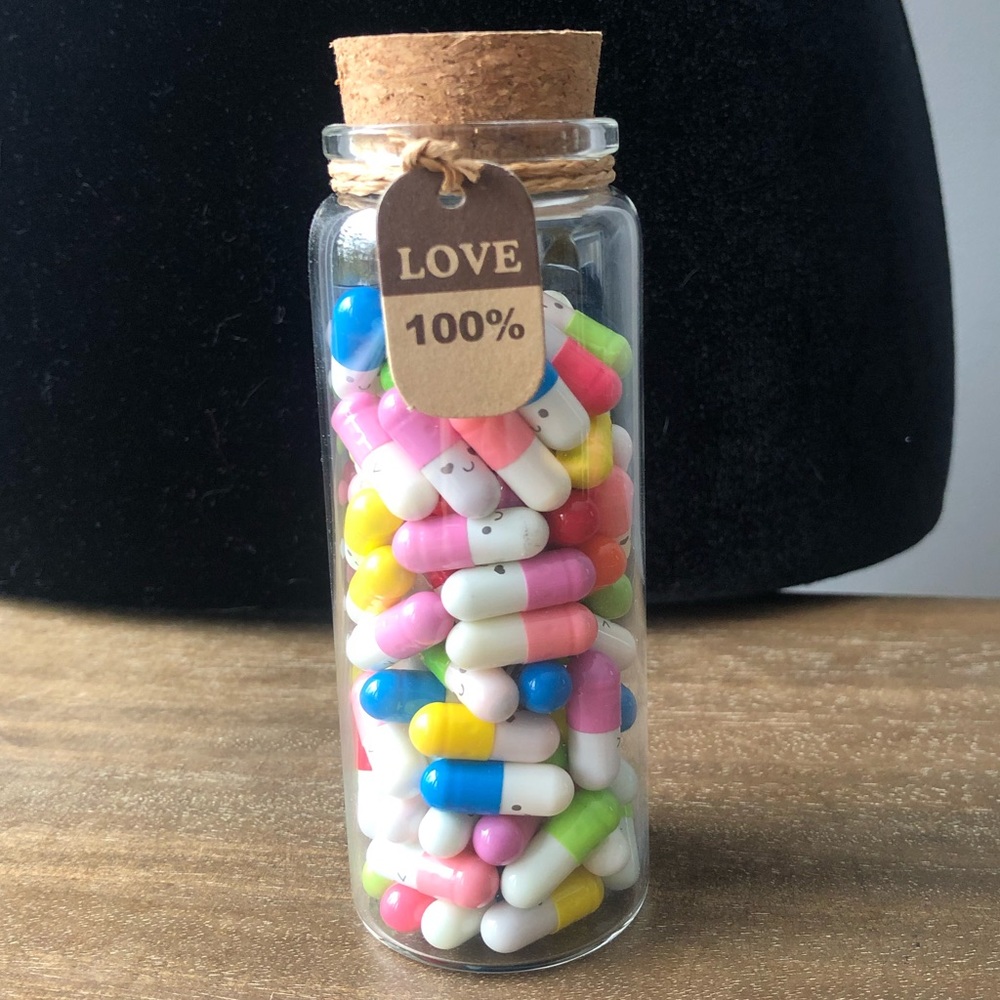 NEW Love Pills Message Jar